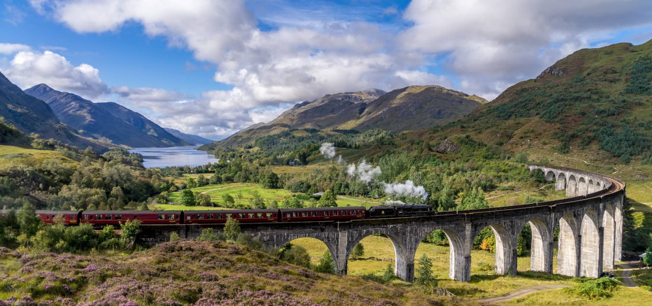 Glenfinnan Viaduct in Scotland